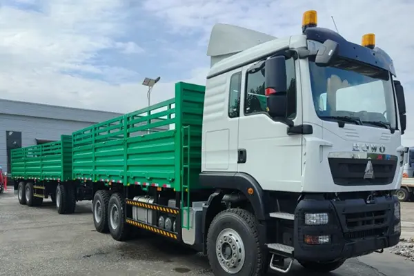 Derun 21 units drawbar full trailer went to Tianjin port
