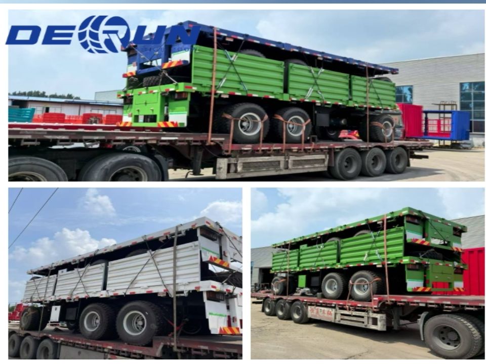 Derun six units fence cargo full trailer were officially shipped to Port