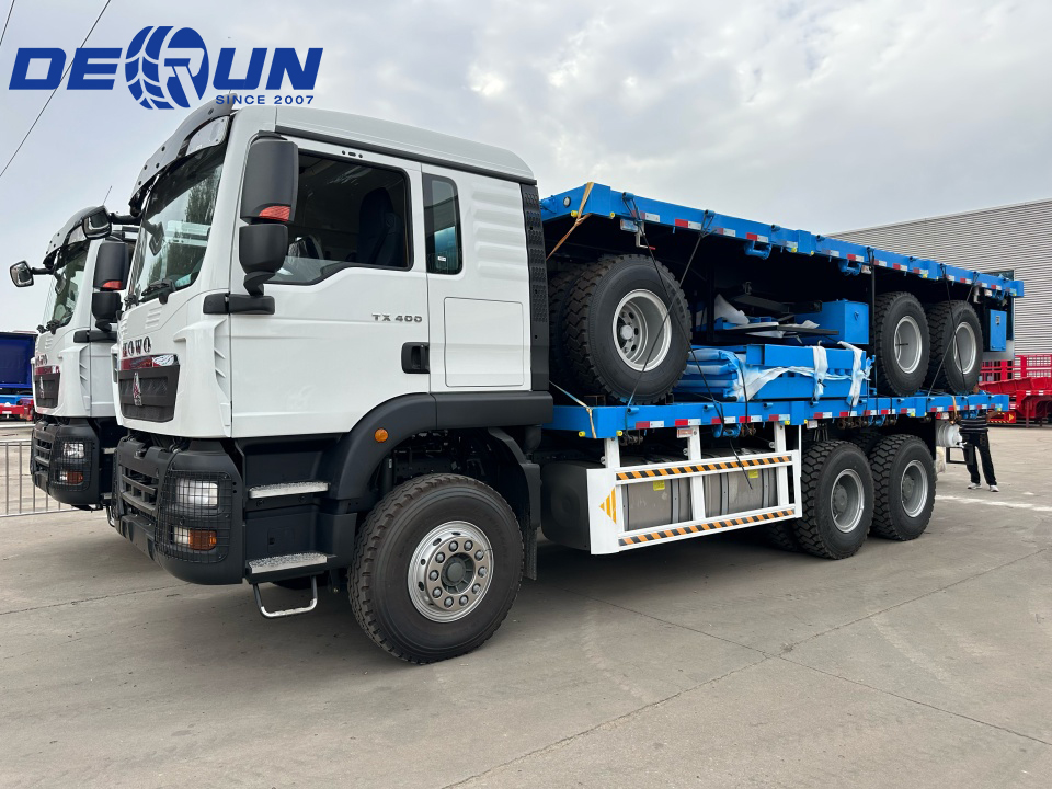 Three sets of HOWO TX 400 horsepower trailers will be shipped to Somalia