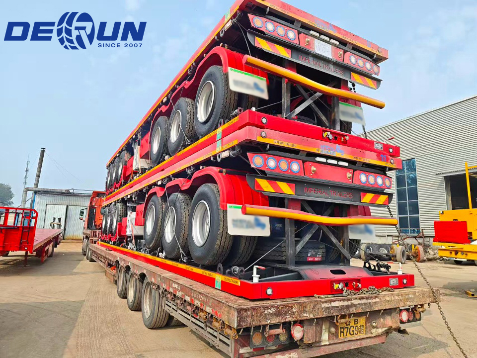 Three Sets of Flatbed Semi-trailers will be Shipped to Zambia