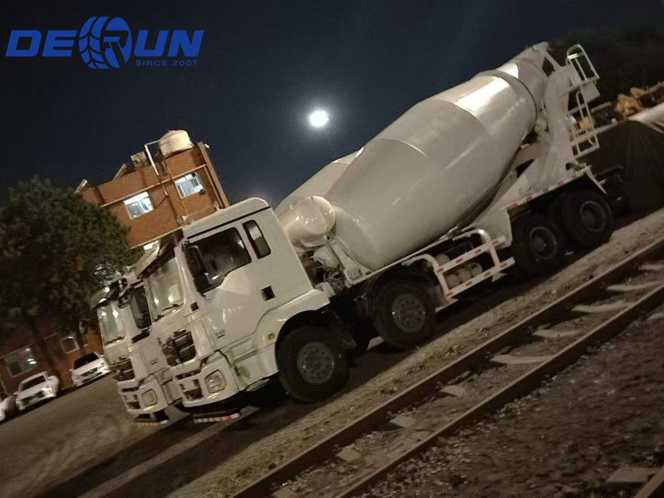 Two mixer trucks will be shipped to Gabon.