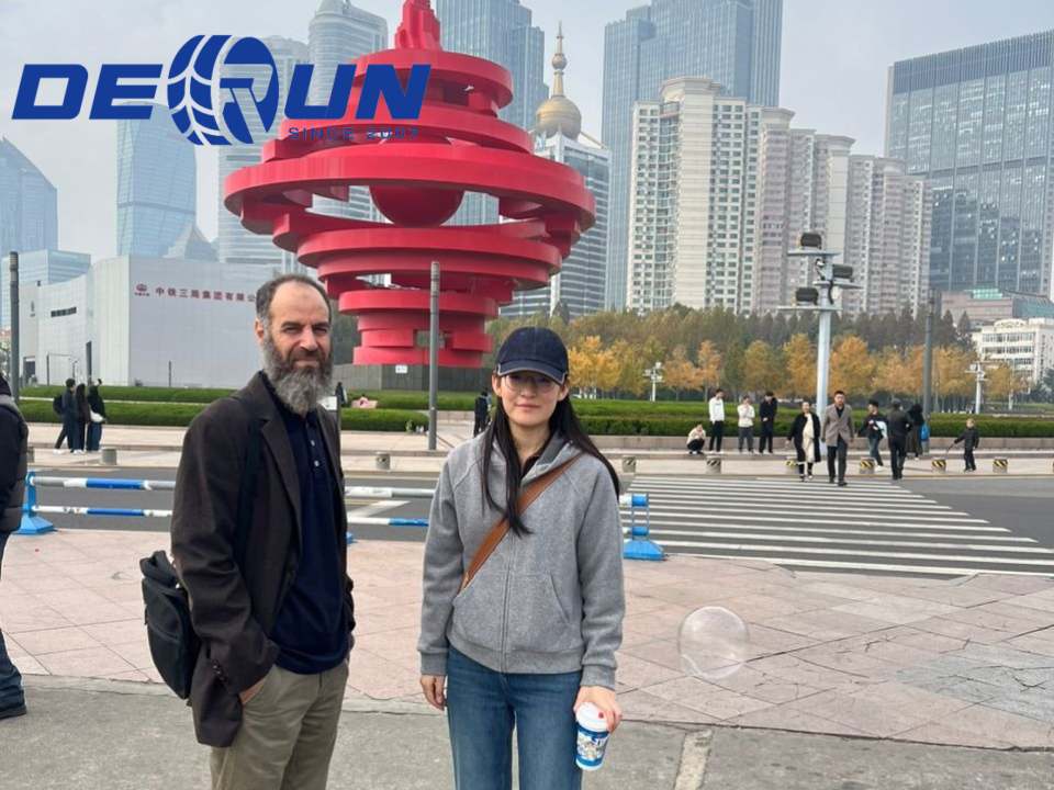 Algeria friend came to visit Derun Vehicle last week