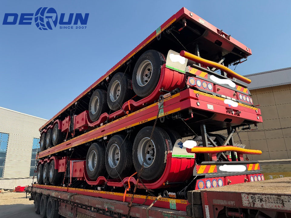 Two sets of 3 axles flatbeds will be shipped to Algeria