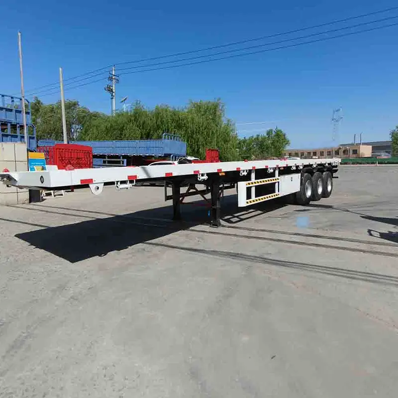 3 Axle Flatbed Semi Trailer Designed for Tanzania